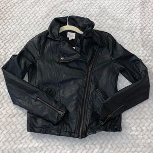 Sun&Shadow Faux Leather Jacket